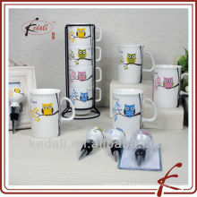 cute owl design porcelain table ware set